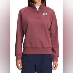 The North Face Heritage Patch 1/4 Zip Sweatshirt Size L MSRP $59.99